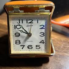 Linden | Office | Vintage Linden Folding Travel Alarm Clock With Glow In The Dark Hands | Poshmark