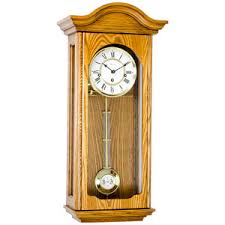 Hermle Brooke Wall Clock in Light Oak | Premier Clocks