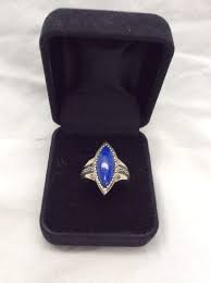 Southwestern Carolyn Pollack sterling 925 Blue Lapis ring ...