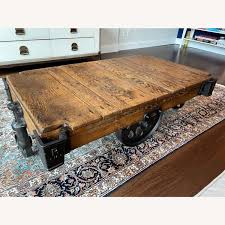 Refurbished Factory Cart / Coffee Table - AptDeco