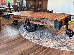 Original Customizable Antique Factory Cart Coffee Table Lineberry. Restored. Late 1800's / Early 1900's. You Choose the Colors! Very Rare - Etsy New Zealand