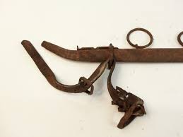 Antique All Metal Horse Harness Bridle Tack Primitive Decor ...
