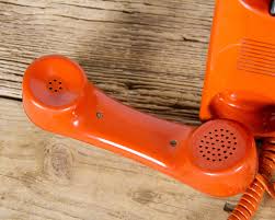 Vintage Orange Phone / 80's Retro Northern Telecom Phone ...
