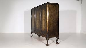 Swedish mid century burr birch fitted sideboard For Sale at 1stDibs