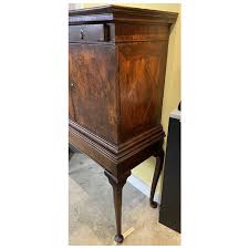 Early 18th Century Queen Anne Walnut & Burl Collector's Cabinet on . For Sale at Ruby Lane