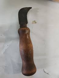 Vintage Wood Handle Cutting Tool Knife Carpet Linoleum ...