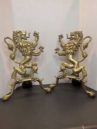 Lion Andirons | eBay