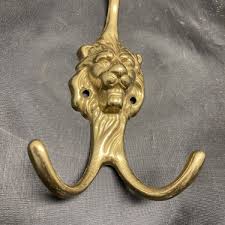 Solid Brass Lion head Antique Coat Hat Hooks Hanger Home ...