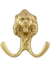 Solid Brass Lion-Head Coat Hook | House of Antique Hardware