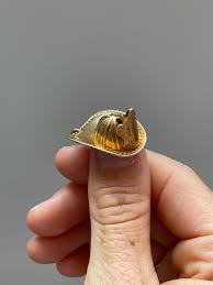 Vintage 14k Yellow Gold Fireman Helmut Charm - Etsy Australia