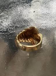 14k Gold Stacked Statement Ring • Artistic Vintage Gold Ring • Unique Statement Gold Ring - Etsy Israel