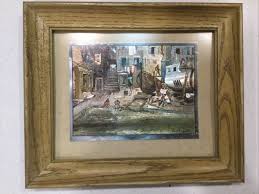 BEAUTIFUL LIONEL BARRYMORE SIGNED COLOR FOIL ETCHING WOOD ...