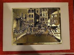 Lionel Barrymore Set Of 4 Gold Foil Etching Prints | eBay