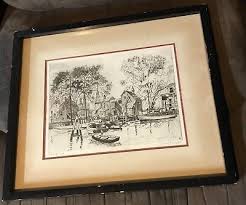 LIONEL BARRYMORE PORTFOLIO ETCHING TALIO-CHROME "POINT PLEASANT"&”OLD RED BANK” | eBay