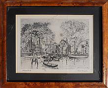 Sold at Auction: Lionel Barrymore, Lionel Barrymore, Old Red Bank, Etching