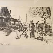 Art | Original Etching 192 1930 1940 Lionel Barrymore ...