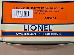 O Gauge 3-Rail Lionel 6-39266 Century Club II Empire State ...