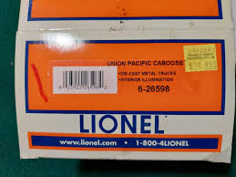 LIONEL #6-26598 UNION PACIFIC LIGHTED CABOOSE | eBay