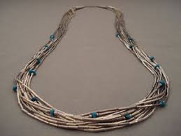 Fabulous Vintage Navajo 'Native American Jewelry Silver Tube Heishi An – Nativo Arts