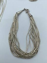 Carolyn Pollack 925 Sterling Multi-Strand Liquid Necklace, Bracelet, & Earrings - The History Shop