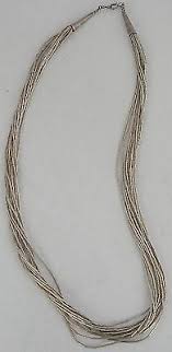 Fine vintage liquid sterling silver southwest chain, 13 strand necklace 26" long | eBay