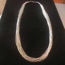 20 Strand Navajo Liquid Silver Necklace 22.3 Grams, 21-1/4" Length. Liquid Silver Jewelry. Navajo Silver Jewelry. Native American Jewelry - Etsy India