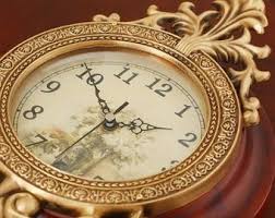 WALL Clock-pendulum, Vintage Victorian-inspired- Silent ...