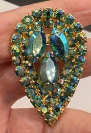 Vintage Blue Stone Brooch | eBay