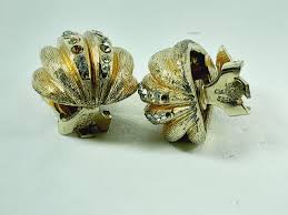 VINTAGE 1975s CHRISTIAN DIOR GERMANY WOMEN'S EARRINGS GOLD ...