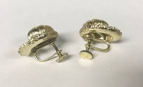 Vintage Lisner Screw Back Earrings - Etsy