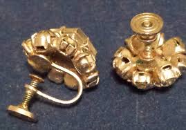 VINTAGE RHINESTONE & SILVER WILL SPARKLE UPON YOUR EARS!