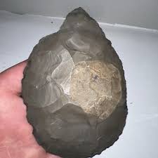 Huge Gray Hornstone Flint Woodland Cache blade Central ...