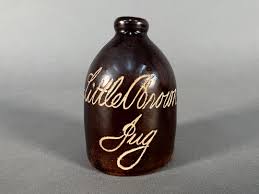 Antique 1870's LITTLE BROWN JUG Pottery Norton 1876 ...