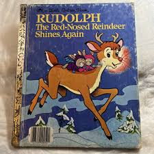 A Little Golden Book Rudolph The Red-Nosed Reindeer Shines ...