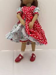 RRFF Doll Christmas Dress - Etsy