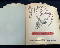1950 Whitman Publishing Yippee Cowboy Western Cowboy Large ...