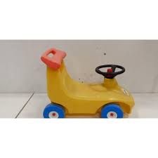 Vintage Little Tikes yellow race car Ride On | Mercari