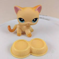 Littlest Pet Shop Cat #339 Blonde Shorthair Blue Eyes LPS ...