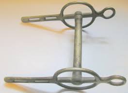 VINTAGE HORSE BIT SOLID NICKEL LOVELY PATINA ENGLAND ...