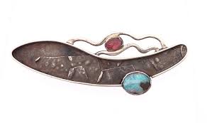 Lot - 7PC MISCELLANEOUS STERLING SILVER BROOCHES