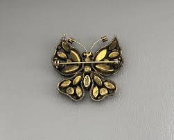 Regency Jewels Orange, Yellow, and Gray Glass Rhinestone ...