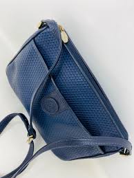 PRECIOSO bolso de cuero azul marino 'Liz Claiborne' vintage de 1980 - ¡¡Genial!! - Etsy España