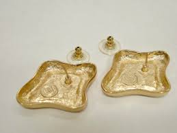 Vintage Givenchy Modernist Painted Enamel Earrings - 2 ...