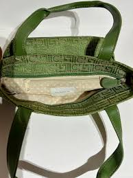 Buy Liz Claiborne Vintage Satchel: Green Handbag With Gold ...