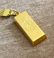 Gold Tone Keychain Rectangle With Crest C88-19 | eBay