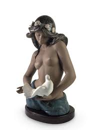 Sold at Auction: Lladro A Tribute To Peace Porcelain Nude ...