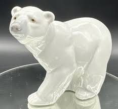 Lladro Polar Bear Porcelain Figurine 01208 Spain 5" long | eBay