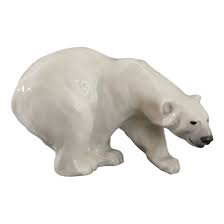 Porcelain Polar Bear No.1137 by Knud Khyn for Royal ...