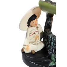 Mid Century Asia Modern Tv Lamp With Pagoda and Seated ...