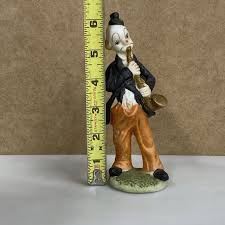 Vintage Hobo Clown Figurine Playing Saxophone | Mercari